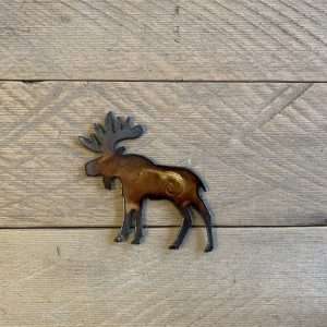 Hand Painted Moose Magnet